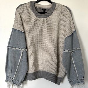 Denim Sweater